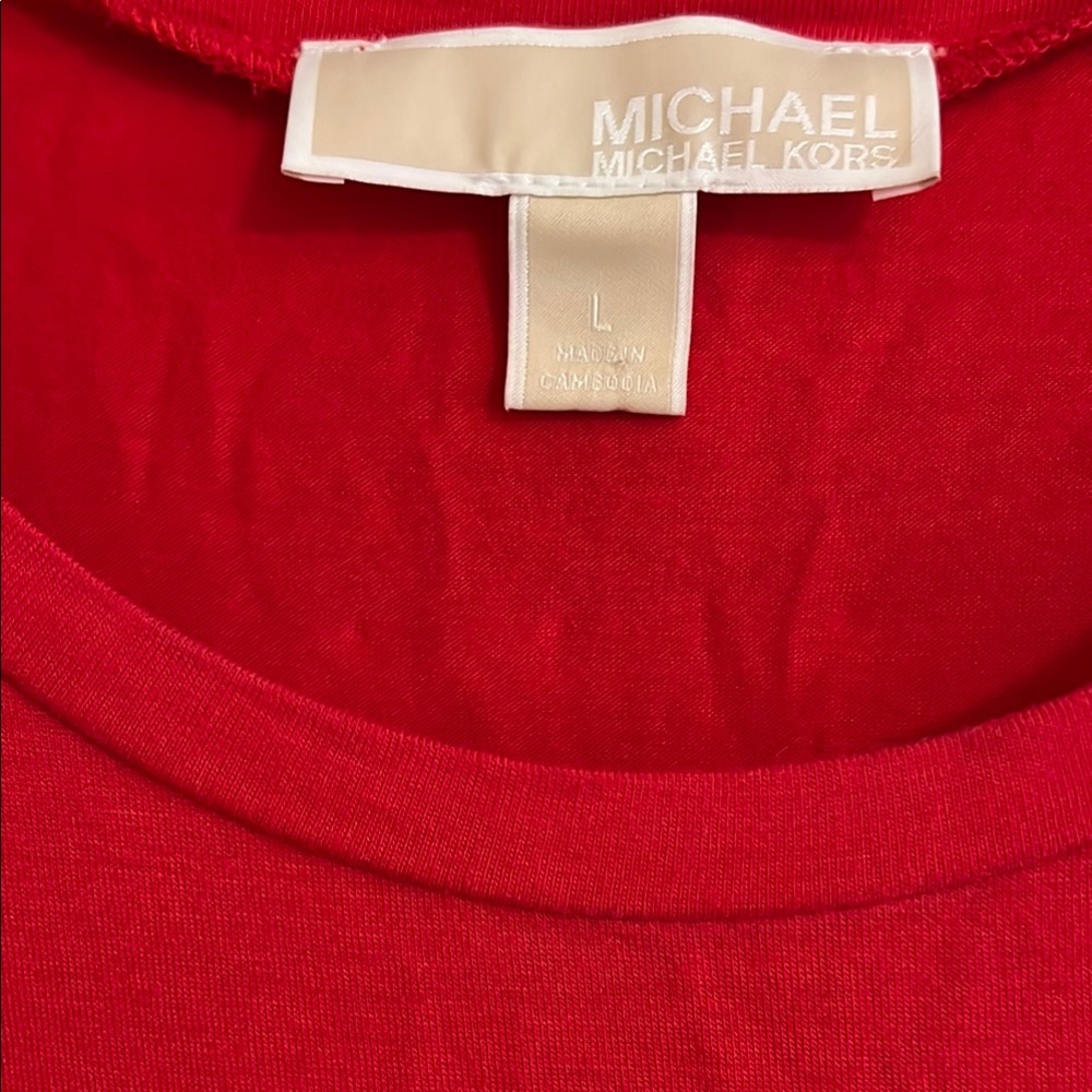 Michael Kors sleeveless Red Women's Top - Picture 2 of 6